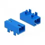 Οπτικός συζεύκτης για PCB SC Simplex υποδοχή θηλυκή σε SC Simplex υποδοχή θηλυκή Singlemode μπλε