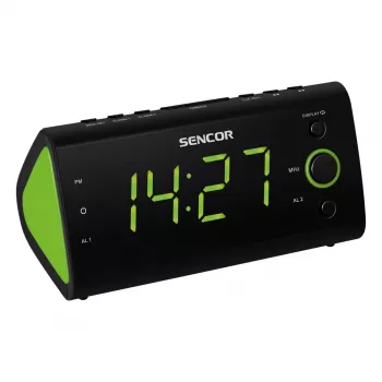 Ρολόι-ραδιόφωνο SENCOR SRC 170GN – ραδιόφωνο FM με ρολόι, διπλό ξυπνητήρι, οθόνη LED 1,2 ιντσών, θερμοκρασία εσωτερικού χώρου, λειτουργία αναβολής (μαύρο)