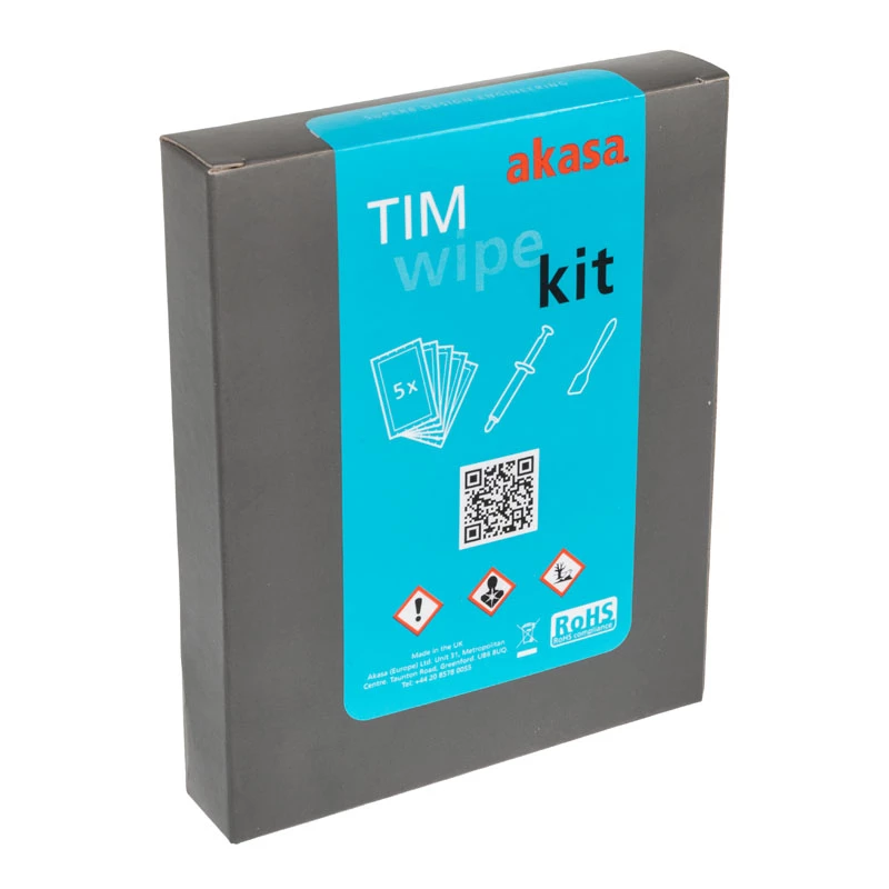 Akasa TIM Wipe Kit μαντηλάκια καθαρισμού + θερμοαγώγιμη πάστα