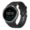 Βραχιόλι σιλικόνης FIXED για Garmin QuickFit 20 mm, μαύρο