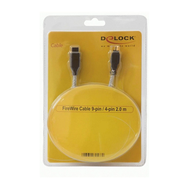 Καλώδιο FireWire A/B DeLOCK 82589 2,0 m Γκρι Αρσενικό/Αρσενικό