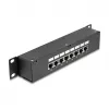 DeLOCK 10 ιντσών Patchpanel σύζευξης 8 Ports Cat.6 RJ45 μαύρο 1U