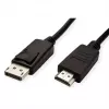 Καλώδιο ROLINE 11445780 1 m DisplayPort σε HDMI μαύρο