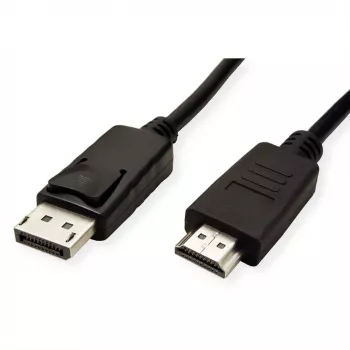 Καλώδιο ROLINE 11445780 1 m DisplayPort σε HDMI μαύρο
