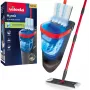 Vileda H2PrO 175775 σετ επίπεδης σφουγγαρίστρας με σύστημα δύο δεξαμενών, μικροΐνες, μαύρο/κόκκινο