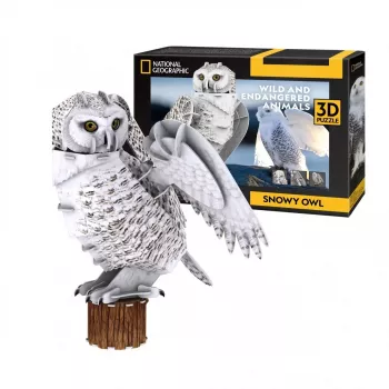 CubicFun 3D Παζλ NG Schneeeule 32 τεμάχια Ζώα από 8 ετών