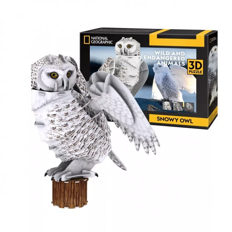CubicFun 3D Παζλ NG Schneeeule 32 τεμάχια Ζώα από 8 ετών