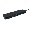 Hyper HyperDrive Flex HD4101BKGL διανομέας USB-C 5 θυρών (2x USB-A, 1x USB-C, 1x HDMI), μαύρος