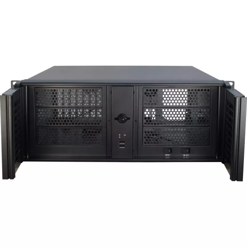 Κουτί διακομιστή Inter-Tech 4U-4098-S Rack μαύρο
