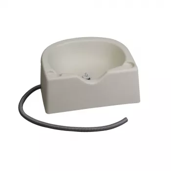 SUNDO 47080 φορητός νιπτήρας μαλλιών με αποχέτευση, λευκό