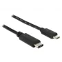 DeLOCK - Καλώδιο USB - 5 ακίδων Micro-USB Type-B (Α) - 24 ακίδων USB Type-C (Α) - 1,0 m (USB 3.1) - μαύρο (83602)