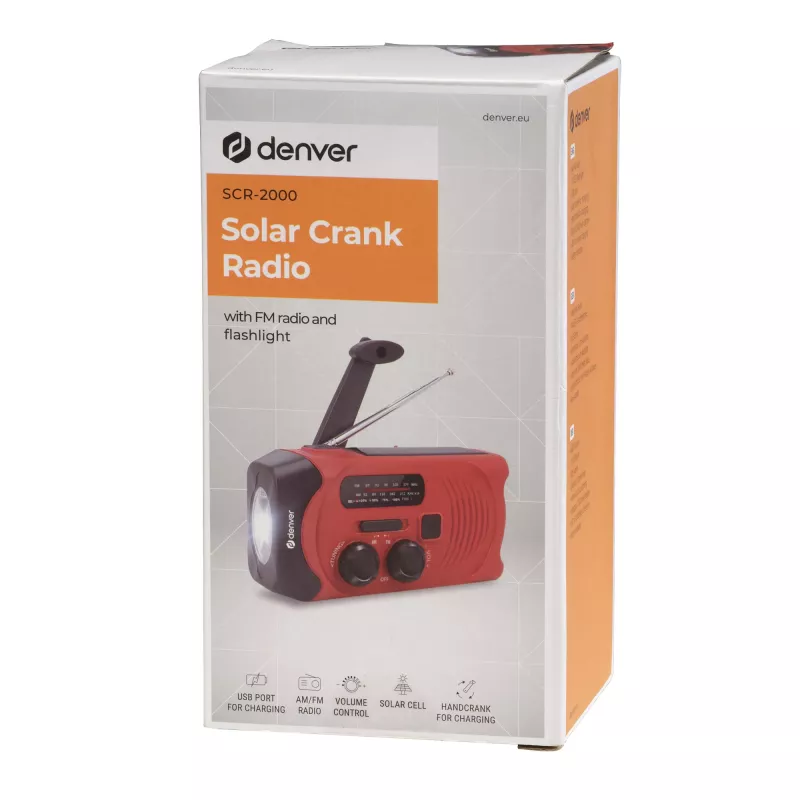 Powerbank Denver SCR-2010 μπαταρία ιόντων λιθίου 2000 mAh κόκκινο