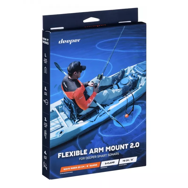 Deeper Flex Arm 2.0 Active Βάση Radar Μαύρο