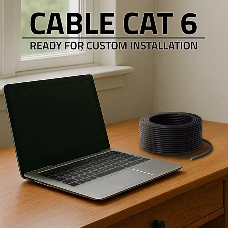 Καλώδιο δικτύου Ethernet QOLTEC CAT6 UTP, 50 m, μαύρο