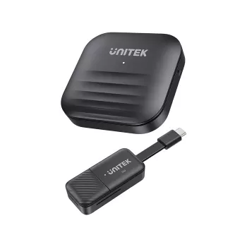 AV-Extender Unitek V1184A01 — AV-πομπός και -δέκτης, 1920×1080, έως 50 m, USB-C, Καλώδιο HDMI-/USB περιλαμβάνεται