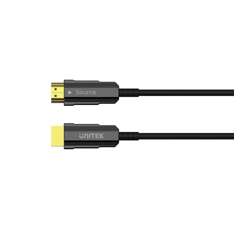 Unitek C11072BK-20M καλώδιο οπτικής ίνας HDMI 2.0 AOC 20 m, 4K 60 Hz, μαύρο