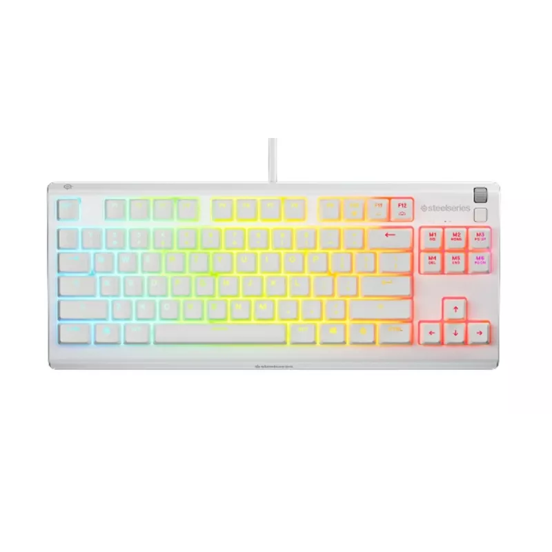 Πληκτρολόγιο SteelSeries Apex 3 TKL US, λευκό