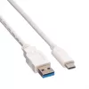 VALUE - καλώδιο USB - USB 3.0 (M) σε USB Type-C (M) - 5 V - 900 mA - 50 cm - λευκό (11.99.9010)