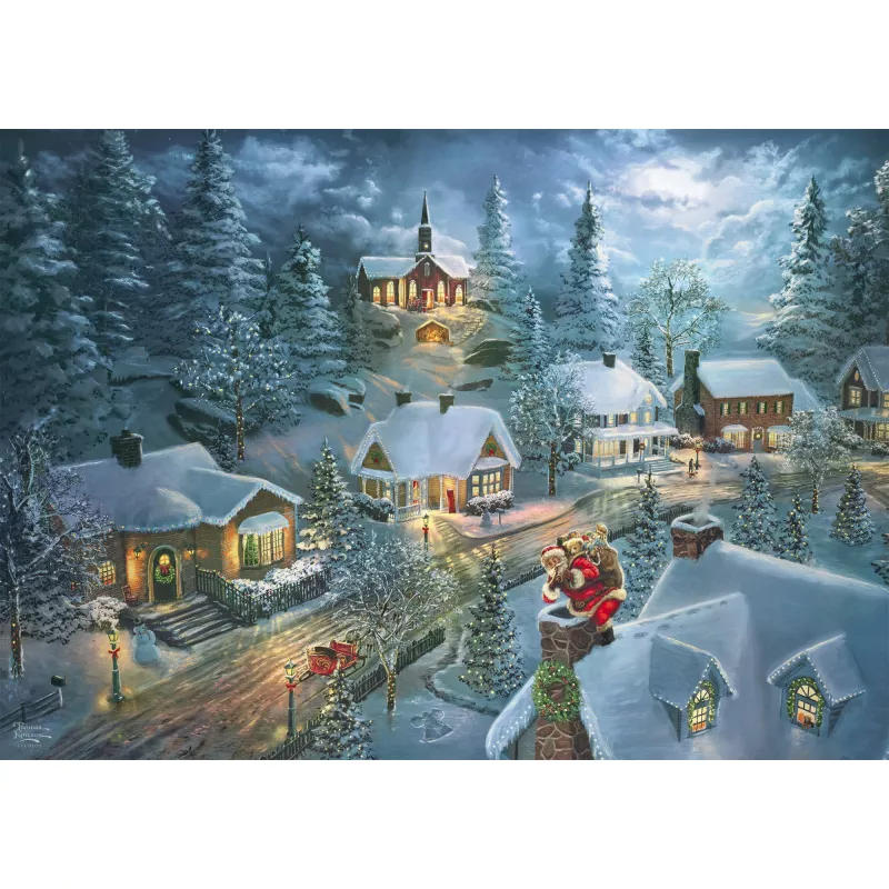 Παζλ Schmidt Spiele Thomas Kinkade Studios „Santa's Silent Night“ 1000 τεμ.