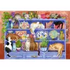 Παζλ Ravensburger Feel Well & Puzzle Cats on the Shelf – 200 τεμάχια