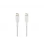 Καλώδιο πλεκτό USB-C σε USB-C 1m λευκό