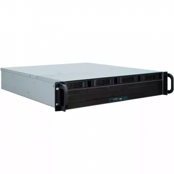 Θήκη Server Inter-Tech 2U 2404L Rack Μαύρο, Γκρι