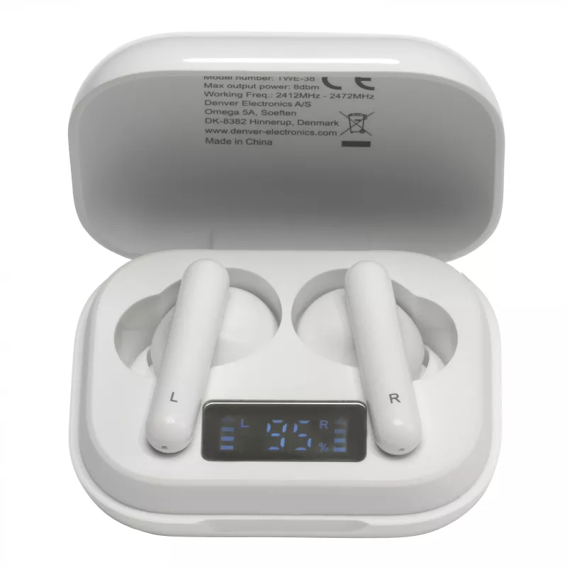 Denver TWS TWS Earbuds TWE-38 Λευκά