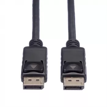 Καλώδιο DisplayPort ROLINE 11445764 5m μαύρο σύνδεση 1 DisplayPort σύνδεση 2 DisplayPort