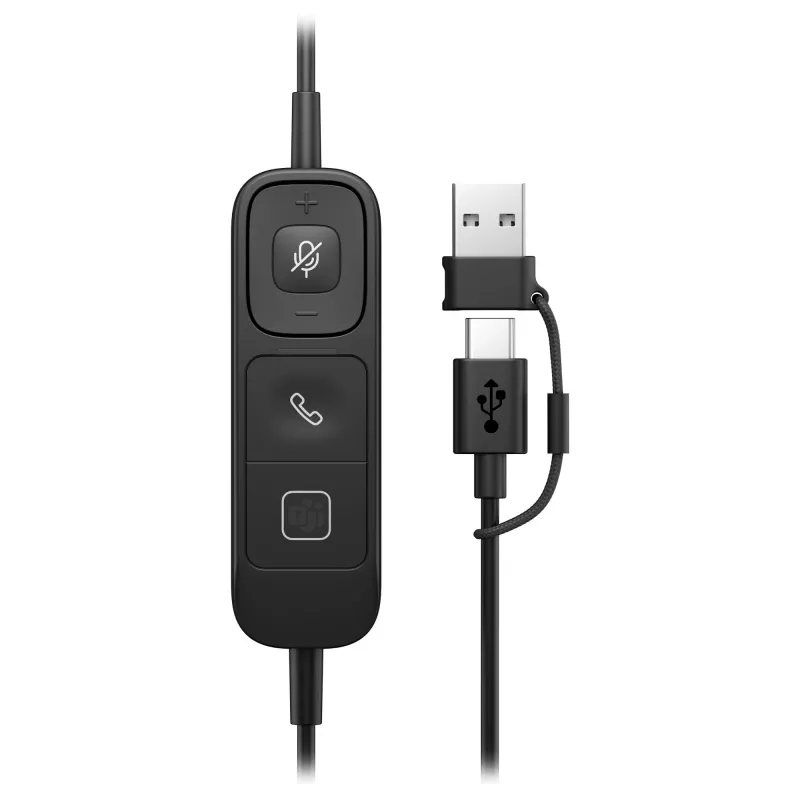 Μονοφωνικό headset USB Poly Mission 615 — Βάρος 117,5 g