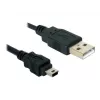 Καλώδιο USB DeLOCK 82252 USB 2.0 1,5 m USB A Mini-USB B μαύρο