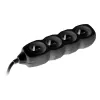 Tracer PowerCord Καλώδιο επέκτασης, 4 πρίζες, 3 m, Μαύρο