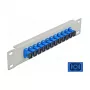 Patchpanel LWL DeLOCK 10 ιντσών 12 Port SC Simplex μπλε 1HE γκρι