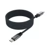 USB-C σε USB-C Μαγνητικό Πλεκτό Καλώδιο FIXED FIXDBM-CC12-GR, USB 2.0, 1,2 m, γκρι