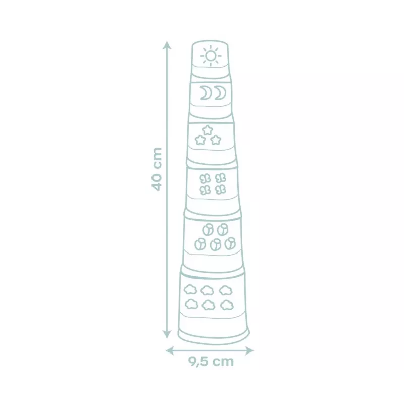 Παιδικό σπιτάκι SMOBY Magic Tower 7600140321 με τσουλήθρα και τοίχο αναρρίχησης