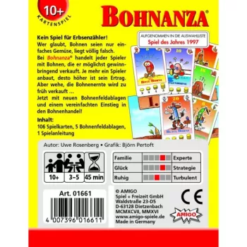 Bohnanza, Παιχνίδι με κάρτες