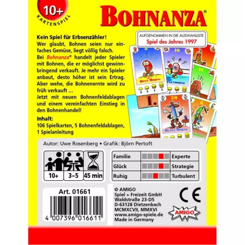 Bohnanza, Παιχνίδι με κάρτες