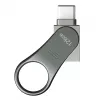 Silicon Power Mobile C80 μονάδα flash USB 128 GB, USB Type-A / USB Type-C, USB 3.0 (3.1 Gen 1), τιτανίου