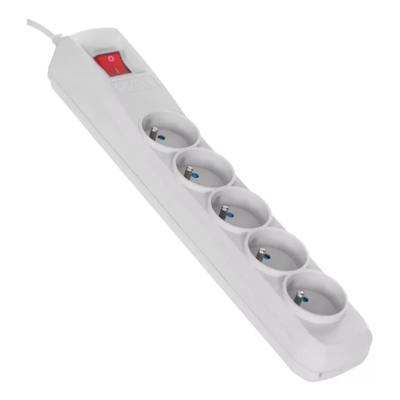 Activejet γκρι πολύπριζο με καλώδιο ACJ COMBO 5G/5M/BEZP. AUT/S