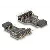 DeLOCK 60045 προσαρμογέας καλωδίου 9-Pin USB 2.0 2 x 9-Pin-Header μαύρο