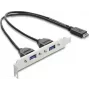 DELOCK Προσαρμογέας USB Type-E Key A ST σε 2× USB-A 5Gbit/s με μπλέντα (μοντέλο 67345)