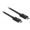 Καλώδιο Thunderbolt DeLOCK 84845 1 m 20 Gbit/s μαύρο