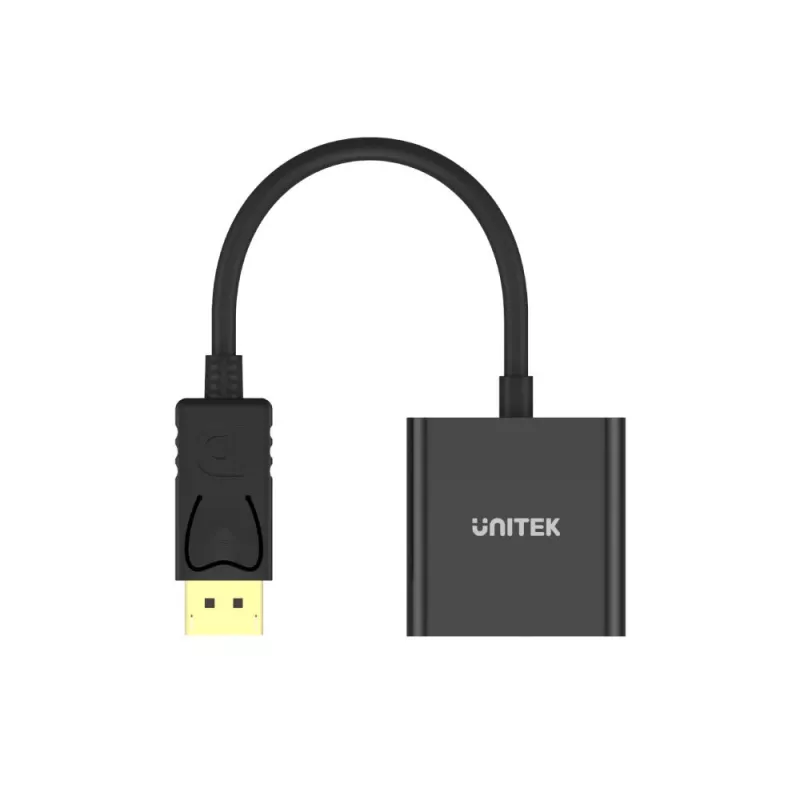 Αντάπτορας UNITEK Y-5118E DisplayPort σε VGA μαύρο αρσενικό