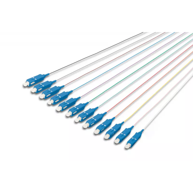 Digitus Έγχρωμα Pigtails SC OS2 09/125 µ Simplex 2m