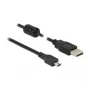Καλώδιο USB DeLOCK 84912 USB 2.0 1 m USB A Mini-USB B μαύρο