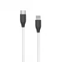 Καλώδιο σιλικόνης USB Type-C - Lightning, 2m (λευκό)