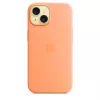 Apple iPhone 15 Θήκη Silicone με MagSafe – Orange Sorbet
