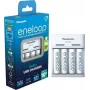 Φορτιστής Panasonic eneloop BQ-CC61 με 4 μπαταρίες 2200 mAh (K-KJ61MCD40USB)