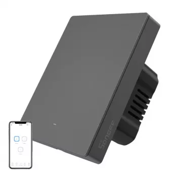 Διακόπτης τοίχου Sonoff M5-1C-80 Wi‑Fi – μονοπολικός έξυπνος διακόπτης χωνευτής τοποθέτησης, 1 κανάλι