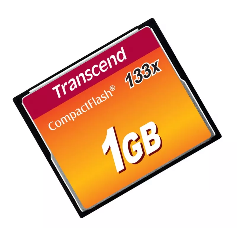 Transcend - κάρτα μνήμης flash - 1GB - 133x - κάρτα CompactFlash (TS1GCF133)