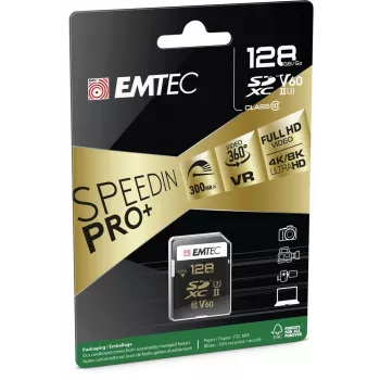 Κάρτα μνήμης Emtec 128 GB UHS-II SpeedIN PRO+
